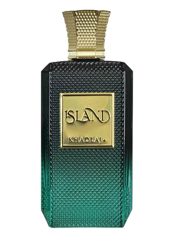 Khadlaj Island Eau De Parfum 100ML Unisex | Tropical Woody Amber Perfume