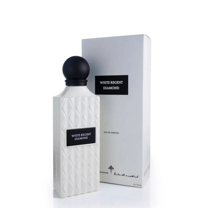 White Regent Diamond EDP 150ml unisex perfume by Ibrahim Al Qurashi perfume bottle with box