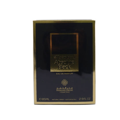 Khaleej Pride Absolute Black Eau De Parfum 85ML for Men perfume original packaging box