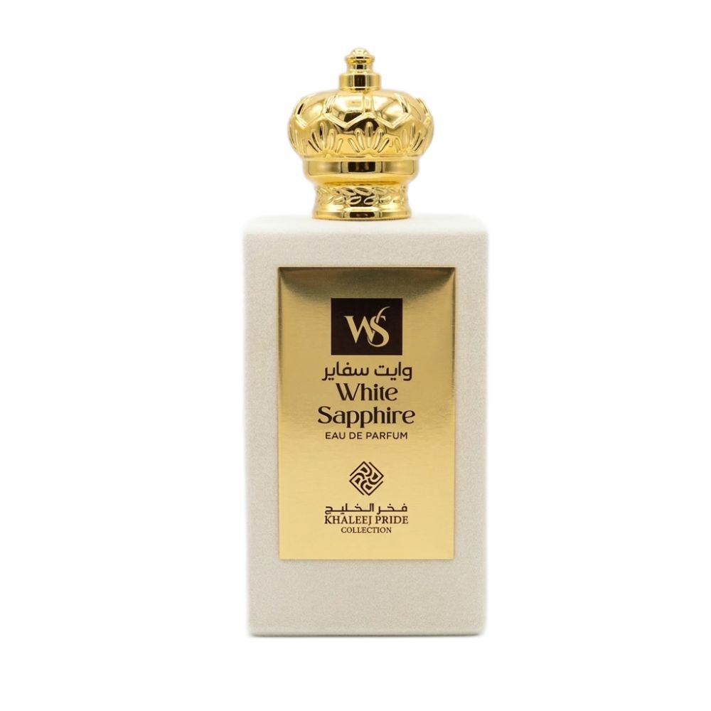 Khaleej Pride White Sapphire Eau De Parfum 85ML for Women and Men perfume bottle