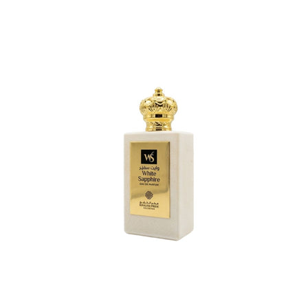 Khaleej Pride White Sapphire Eau De Parfum 85ML for Women and Men perfume bottle right side image