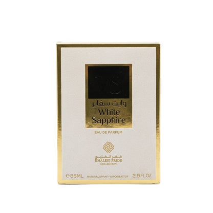 Khaleej Pride White Sapphire Eau De Parfum 85ML for Women and Men perfume original packaging box