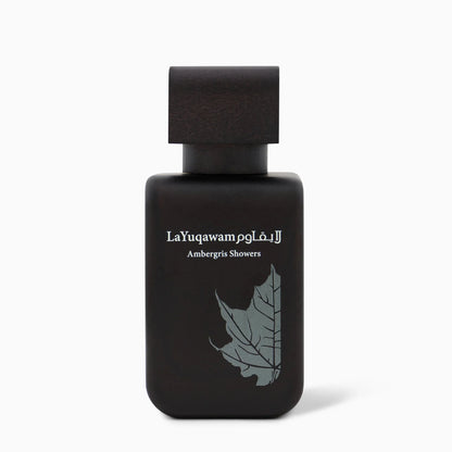 La Yuqawam Ambergris Showers EDP 75ml spray bottle by Rasasi - Fragrance Secrets  
