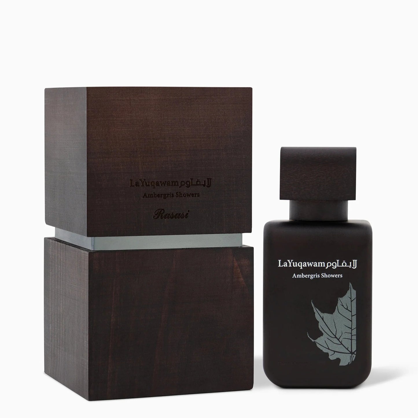 La Yuqawam Ambergris Showers EDP 75ml spray bottle by Rasasi - Fragrance Secrets  
