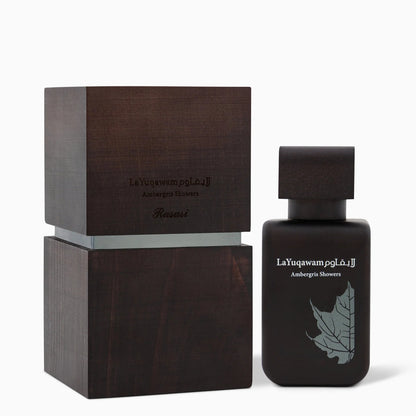 La Yuqawam Ambergris Showers EDP 75ml spray bottle by Rasasi - Fragrance Secrets  
