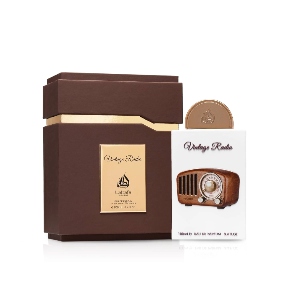 Lattafa Vintage Radio Eau De Parfum 100ML Unisex – Woody Aromatic Perfume