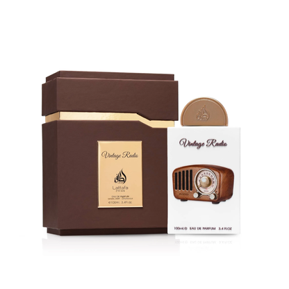 Lattafa Vintage Radio Eau De Parfum 100ML Unisex – Woody Aromatic Perfume