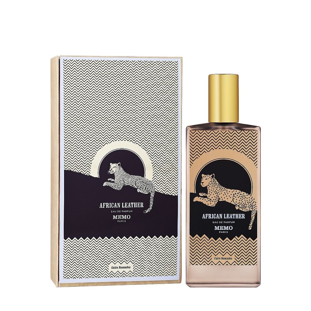 Memo Paris African Leather Eau De Parfum 75ML unisex perfume bottle with packaging box