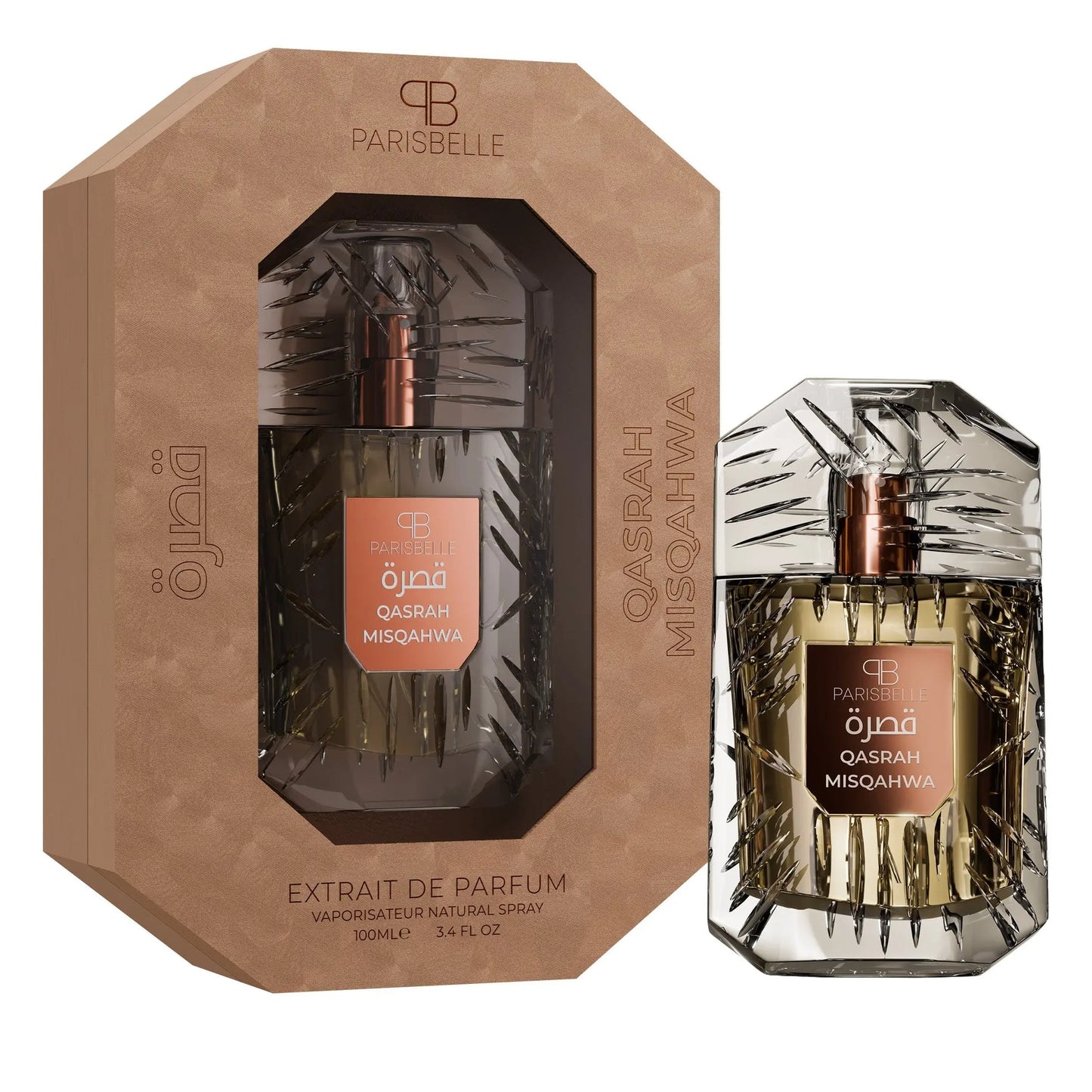 Paris Belle Misqahwa Eau De Parfum 100ML Unisex – Oriental Tobacco Woody Perfume