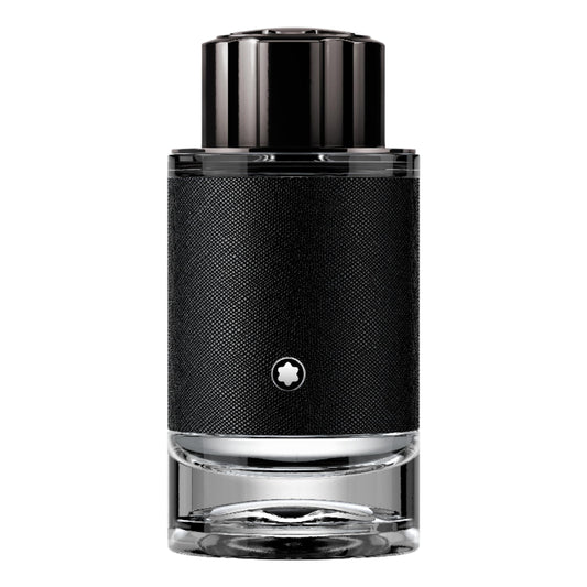 Montblanc Explorer Eau de Parfum 100ml bottle - luxury men's fragrance with sleek black design