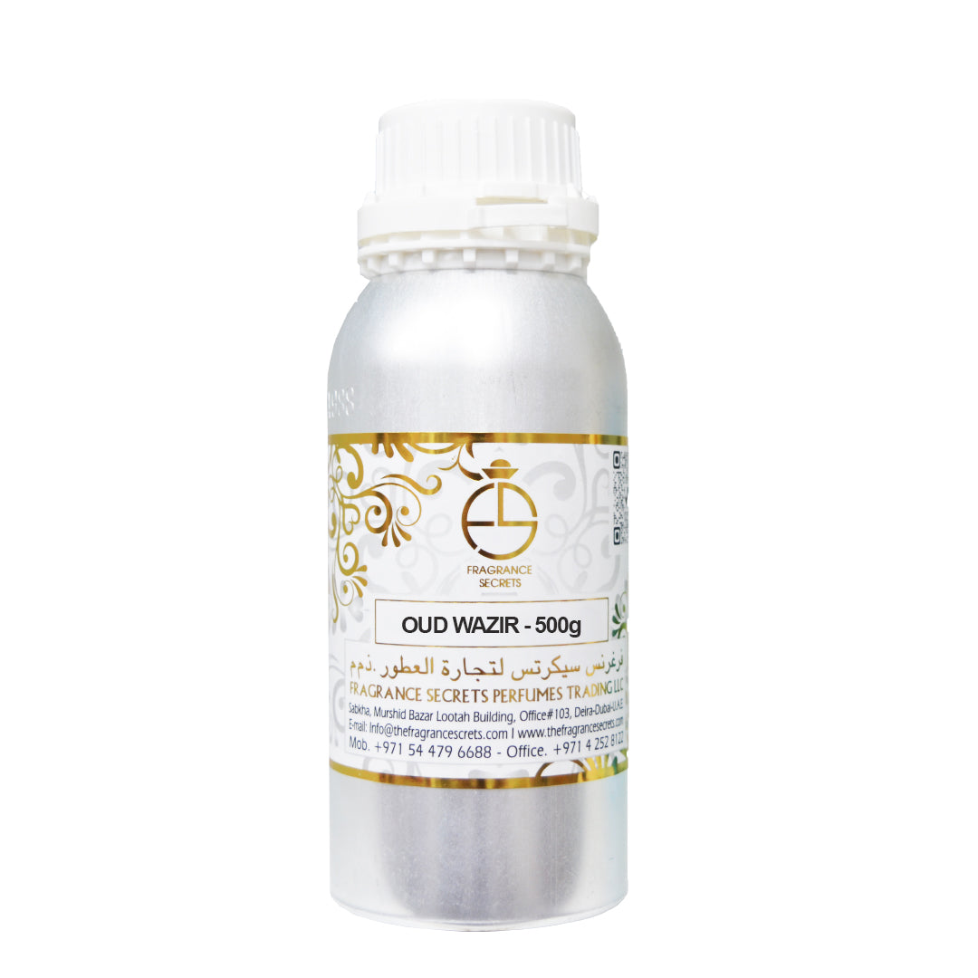 Perfume Oil Inspired by Oud Wazir – Alcohol-Free Concentrated Oil 500g in aluminium bottle