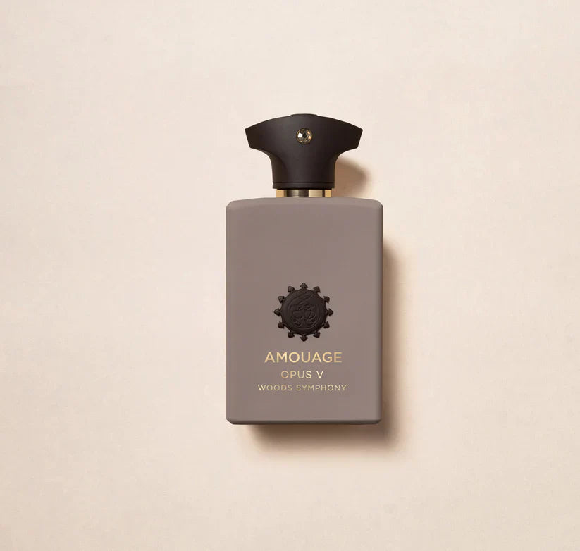 Opus V Woods Symphony EDP 100ml spray bottle by Amouage – floral woody perfume at Fragrance Secrets.  