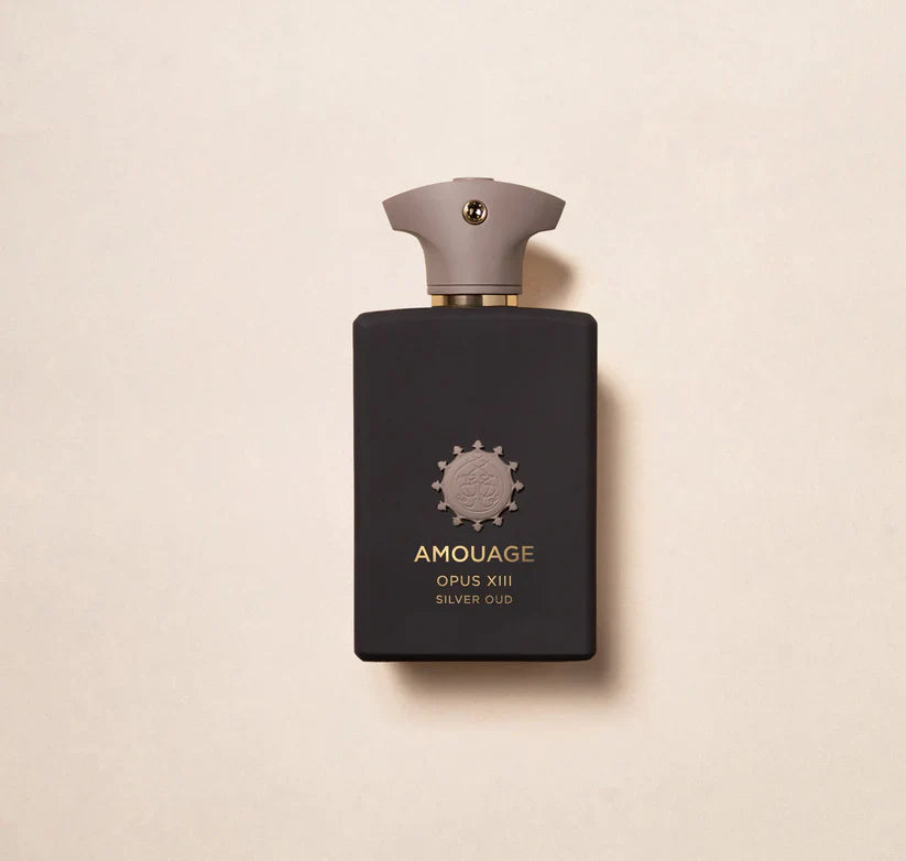 Opus XIII Silver Oud EDP 100ml bottle by Amouage – woody oud perfume at Fragrance Secrets.  