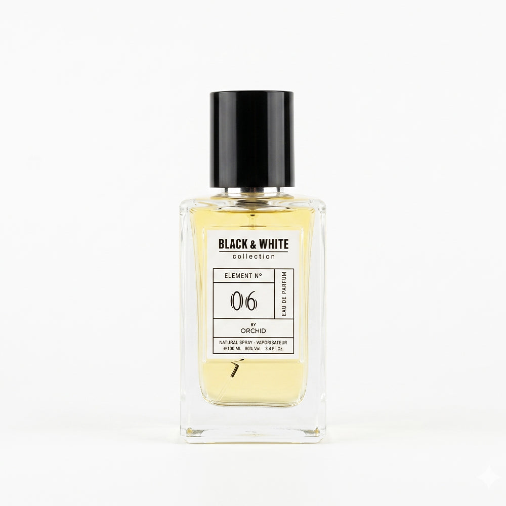 Orchid Black & White Collection Element No 06 Eau De Parfum 100ML unisex perfume bottle