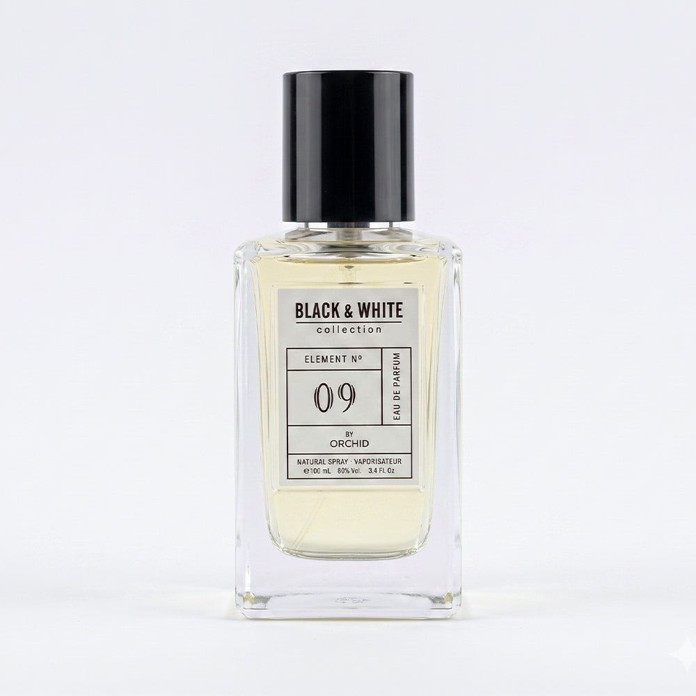 Orchid Black & White Collection Element No 09 Eau De Parfum 100ML unisex perfume bottle