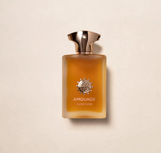 Overture M EDP 100ml bottle by Amouage – woody leather perfume at Fragrance Secrets.  