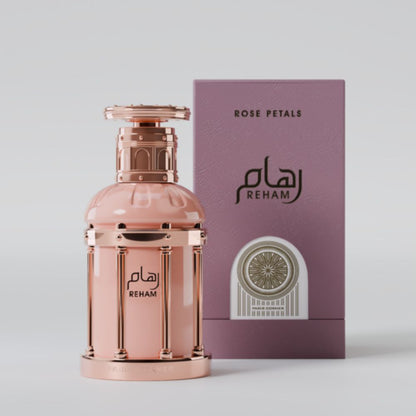 Paris Corner Reham Rose Petals Eau De Parfum 100ML unisex perfume bottle with packaging box