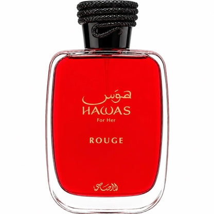 Rasasi Hawas Rouge For Her Eau De Parfum 100ML – Floral Fruity Amber Perfume for Women