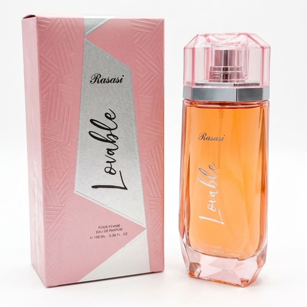 Rasasi Lovable Eau De Parfum 100ML women perfume bottle with packaging box