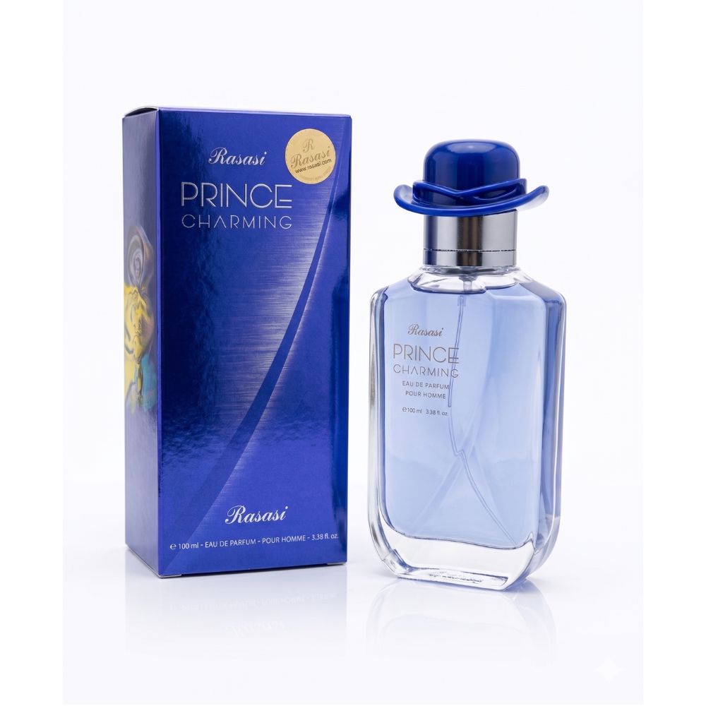 Rasasi Prince Charming Eau De Parfum 100ML men perfume bottle with packaging box