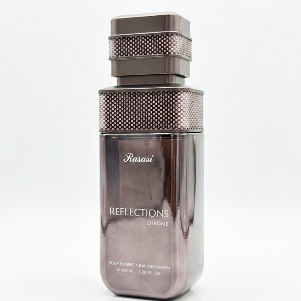 Rasasi Reflections Chrome Eau De Parfum 100ML men perfume bottle