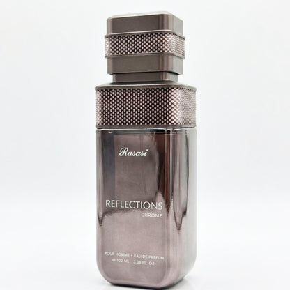 Rasasi Reflections Chrome Eau De Parfum 100ML men perfume bottle