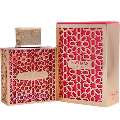 Rayhaan Kiss Eau De Parfum 100ML for Women perfume bottle with original packaging box