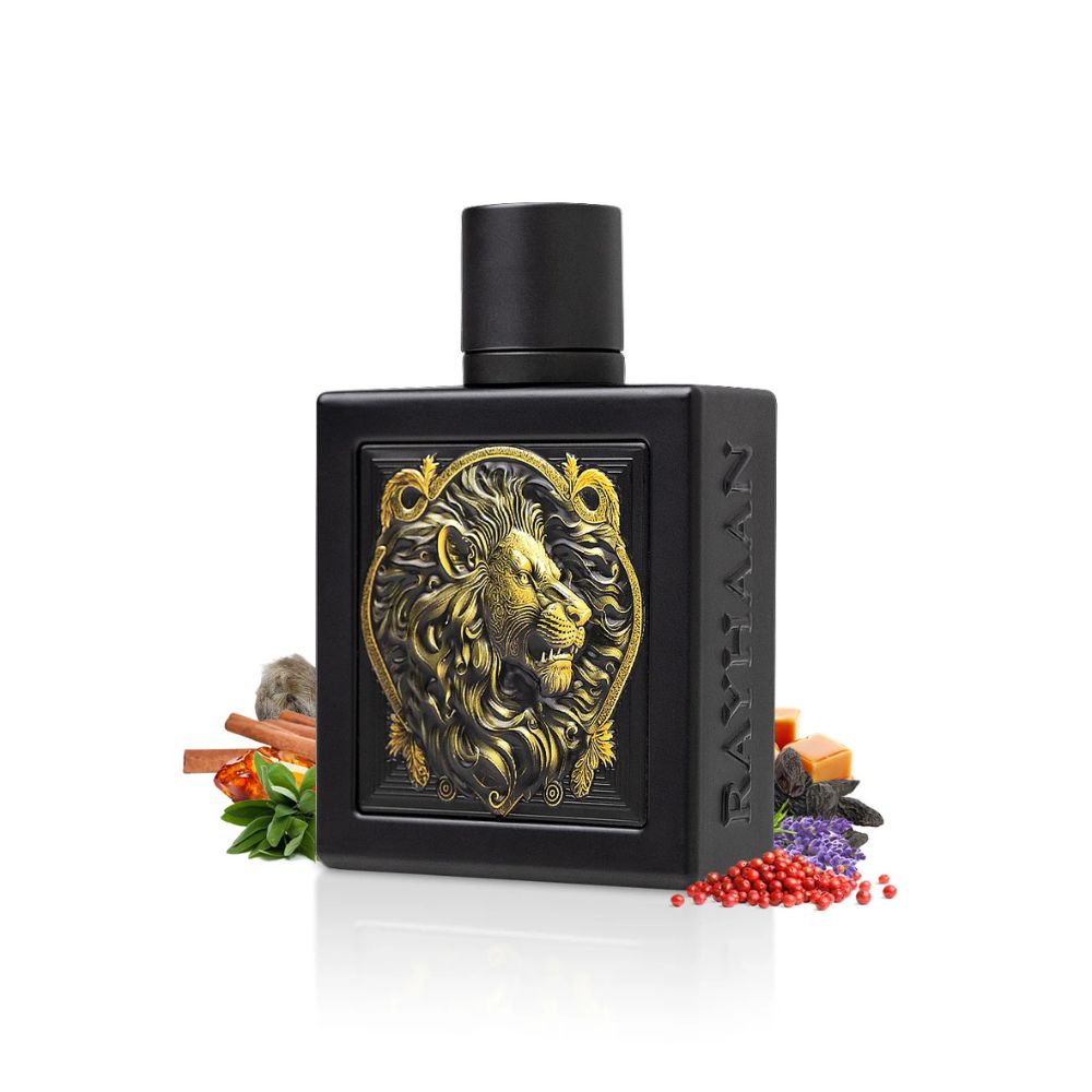 Rayhaan Lion Eau De Parfum 100ML for Men perfume bottle with notes