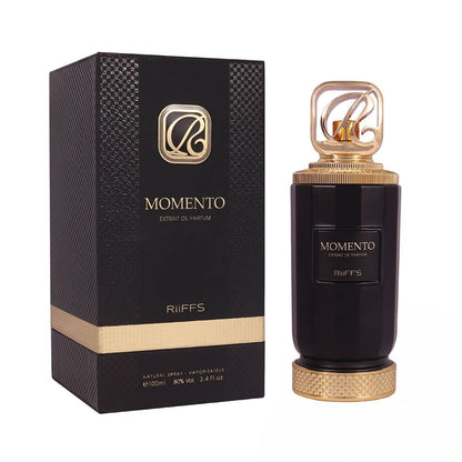 Riiffs Momento Extrait De Parfum 100ML unisex perfume bottle with packaging box