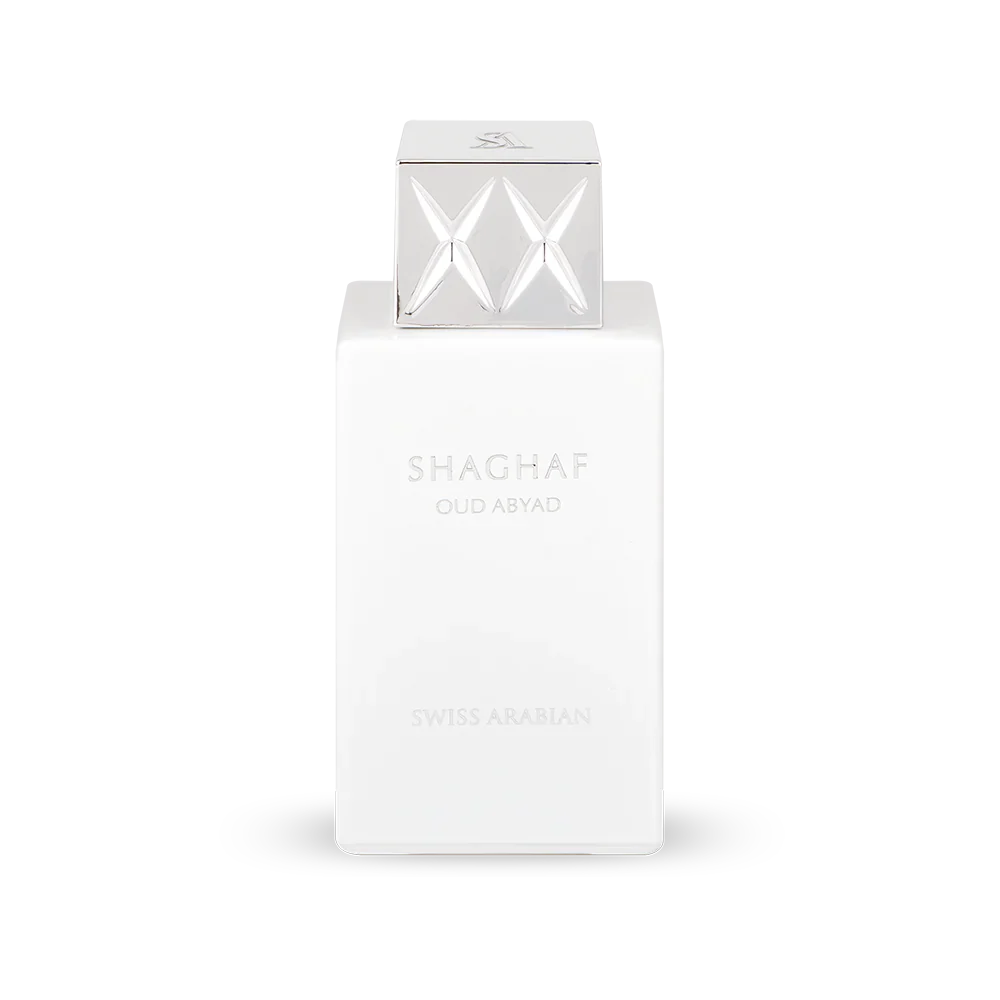 Shaghaf Oud Abyad EDP 75ml spray bottle by Swiss Arabian - Fragrance Secrets  
