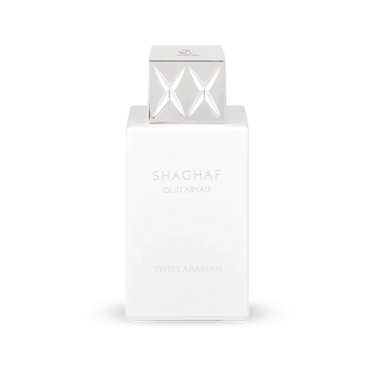 Shaghaf Oud Abyad EDP 75ml spray bottle by Swiss Arabian - Fragrance Secrets  

