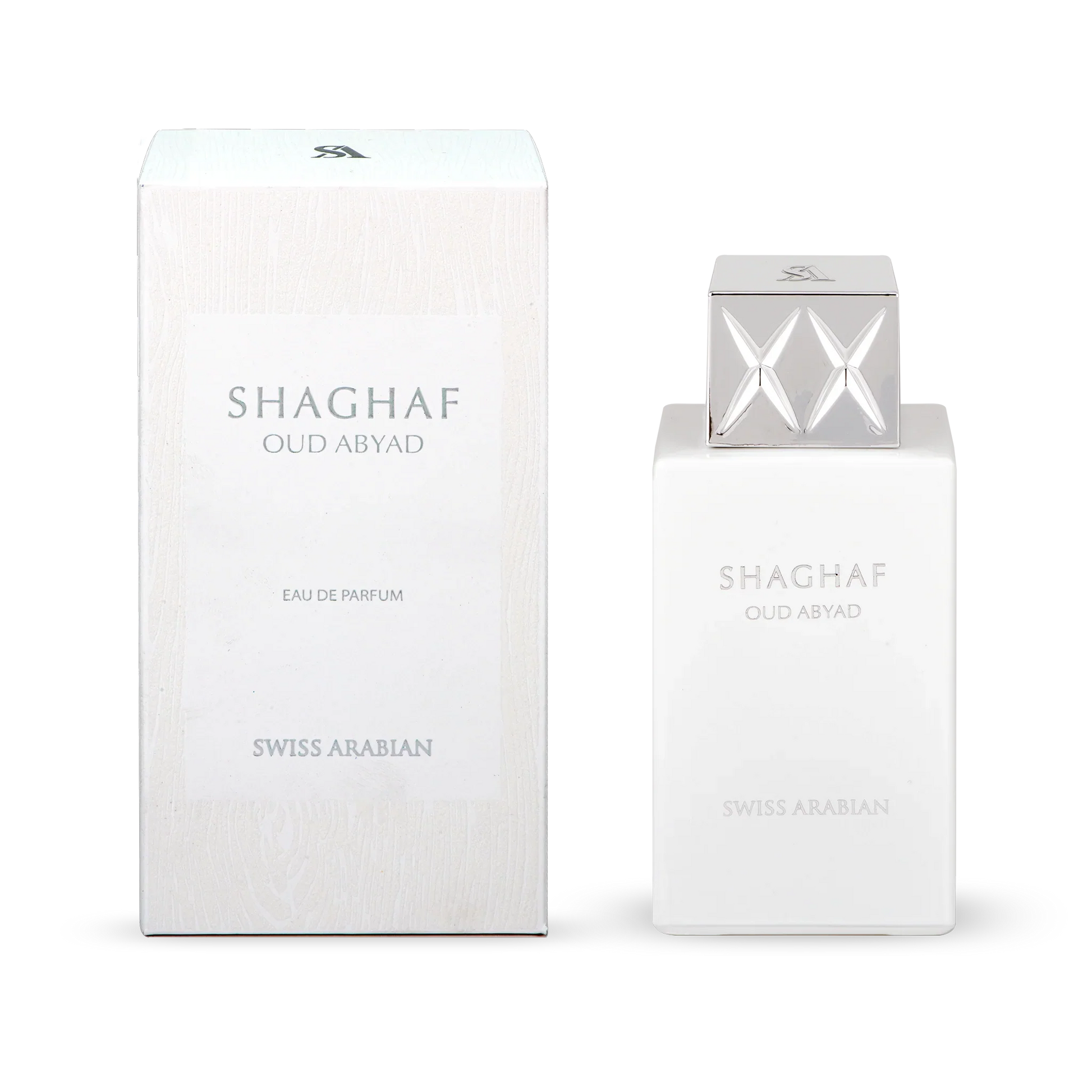 Shaghaf Oud Abyad EDP 75ml spray bottle by Swiss Arabian - Fragrance Secrets  
