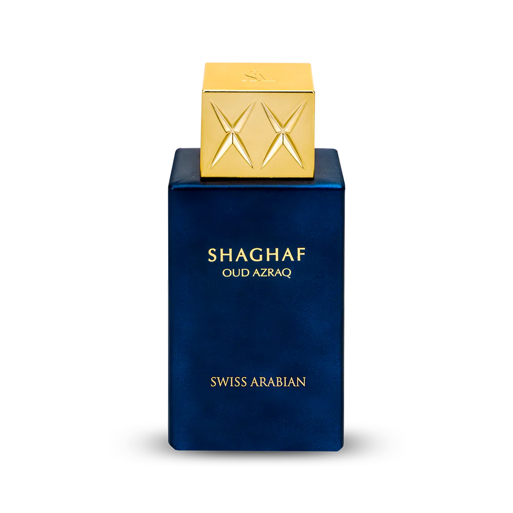 Shaghaf Oud Azraq EDP 75ml spray bottle by Swiss Arabian - Fragrance Secrets  
