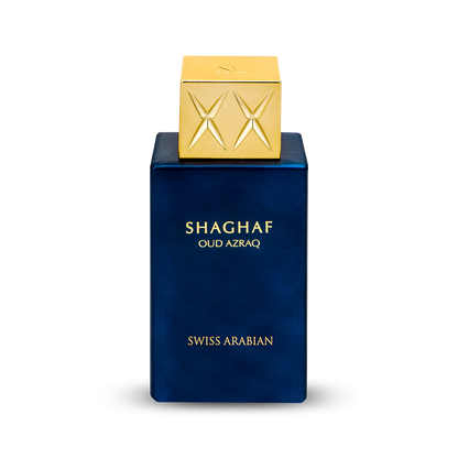 Shaghaf Oud Azraq EDP 75ml spray bottle by Swiss Arabian - Fragrance Secrets  
