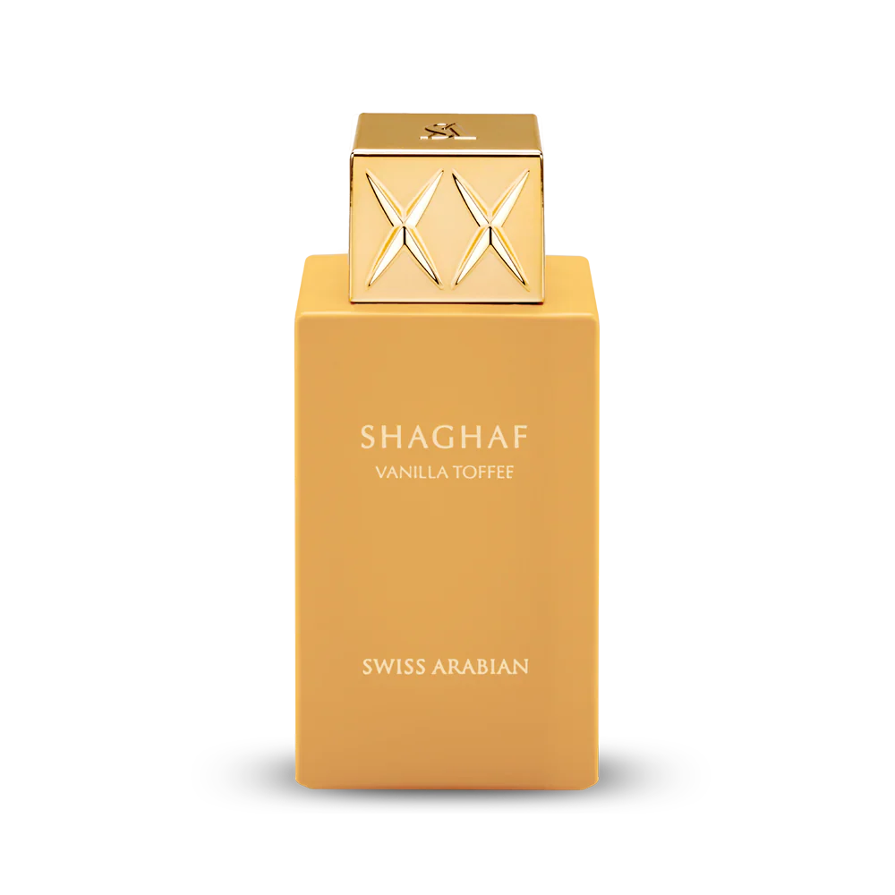 Shaghaf Vanilla Toffee EDP 75ml spray bottle by Swiss Arabian - Fragrance Secrets  
