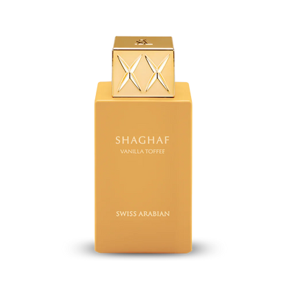 Shaghaf Vanilla Toffee EDP 75ml spray bottle by Swiss Arabian - Fragrance Secrets  
