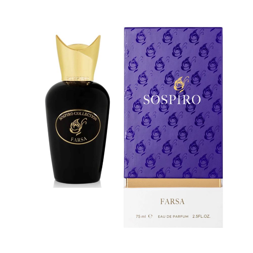 Sospiro Farsa Eau De Parfum 75ML unisex perfume bottle with packaging box