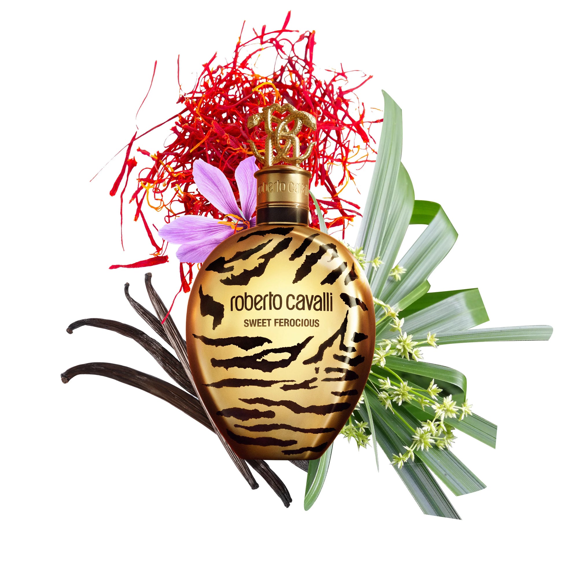 Sweet Ferocious EDP 75ml gold spray bottle by Roberto Cavalli - Fragrance Secrets  

