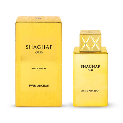 Swiss Arabian Shaghaf Oud Eau De Parfum 100ML unisex perfume bottle with packaging box