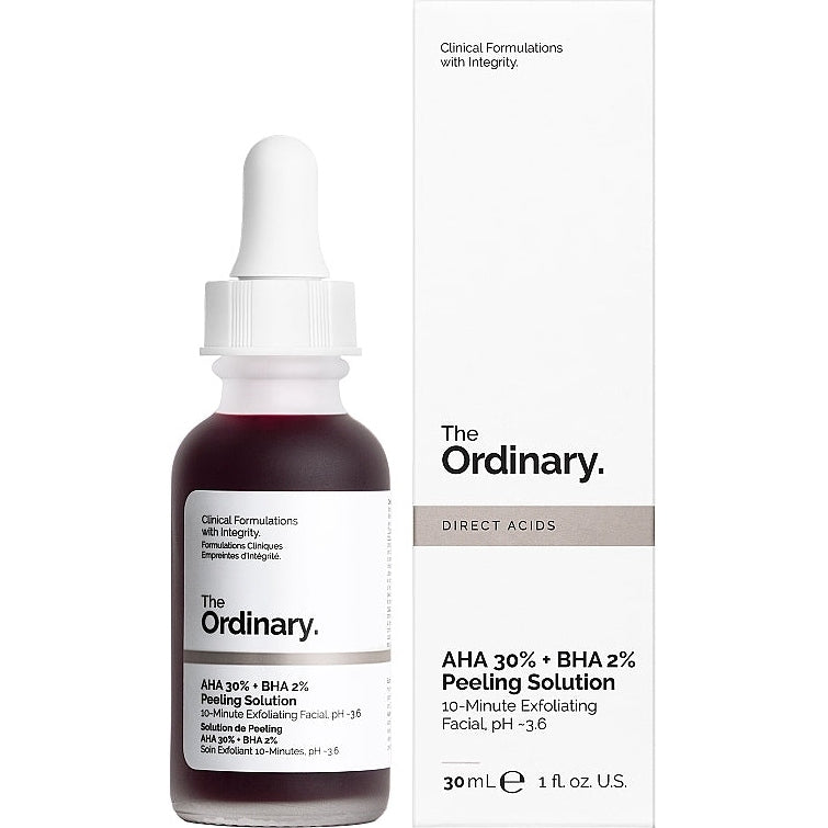 The Ordinary AHA 30% & BHA 2% Peeling Solution For Brighter Skin 30ml