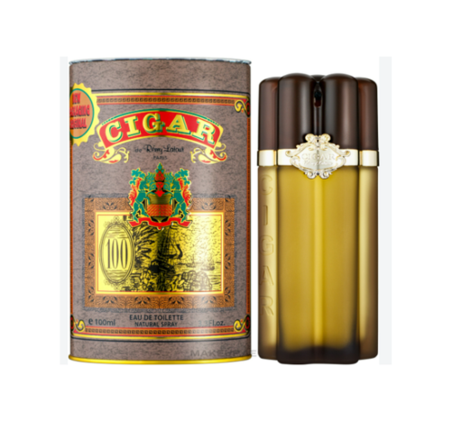 Remy Latour Cigar Eau De Toilette 100ML for Men | Aromatic Woody Tobacco Perfume