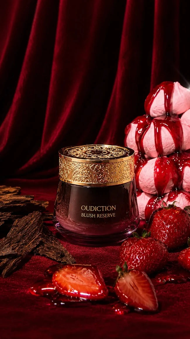 Al Anfar Oudiction Blush Reserve Oud Muattar 50g – Unisex Fruity Oud