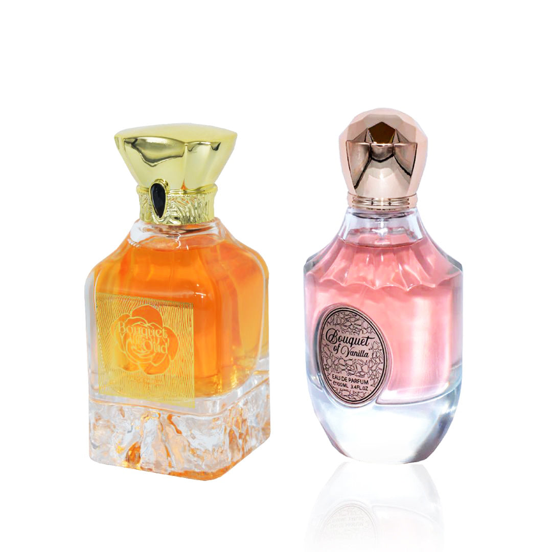 مجموعة عطور سيكريت سينتس برائحة العود والفانيليا، 2 × 100 مل | مجموعة عطور تدوم طويلاً للجنسين