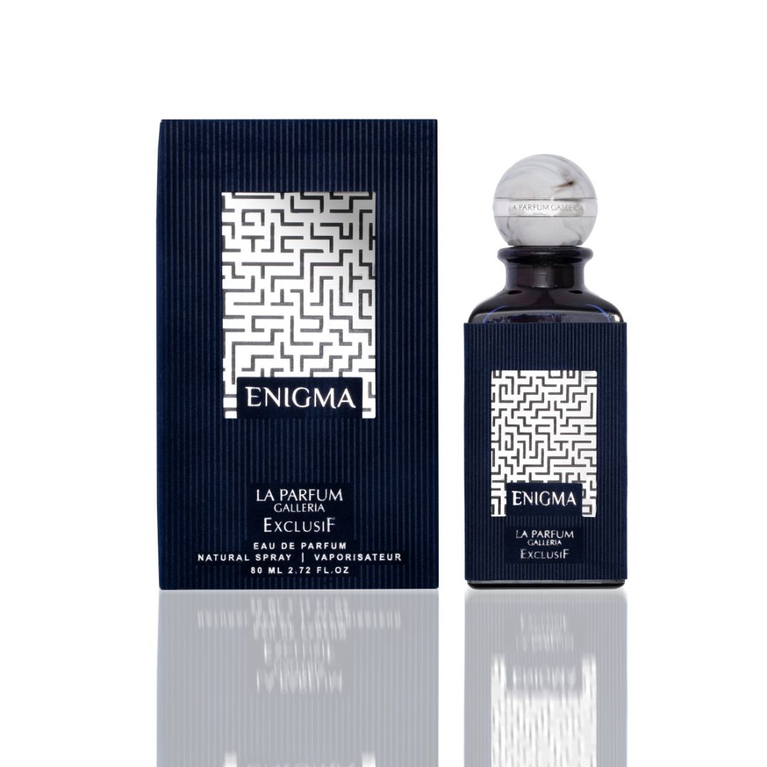 Enigma Eau De Parfum 80ml bottle and box - Perfume for Men