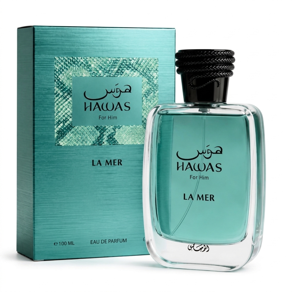 Rasasi Hawas La Mer Eau De Parfum 100ML Unisex – Citrus Aquatic Woody Perfume