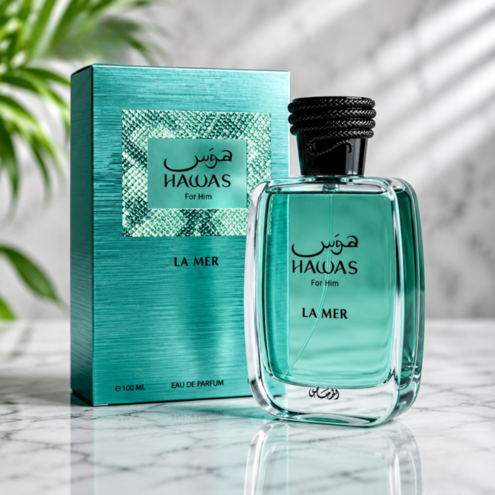 Rasasi Hawas La Mer Eau De Parfum 100ML Unisex – Citrus Aquatic Woody Perfume