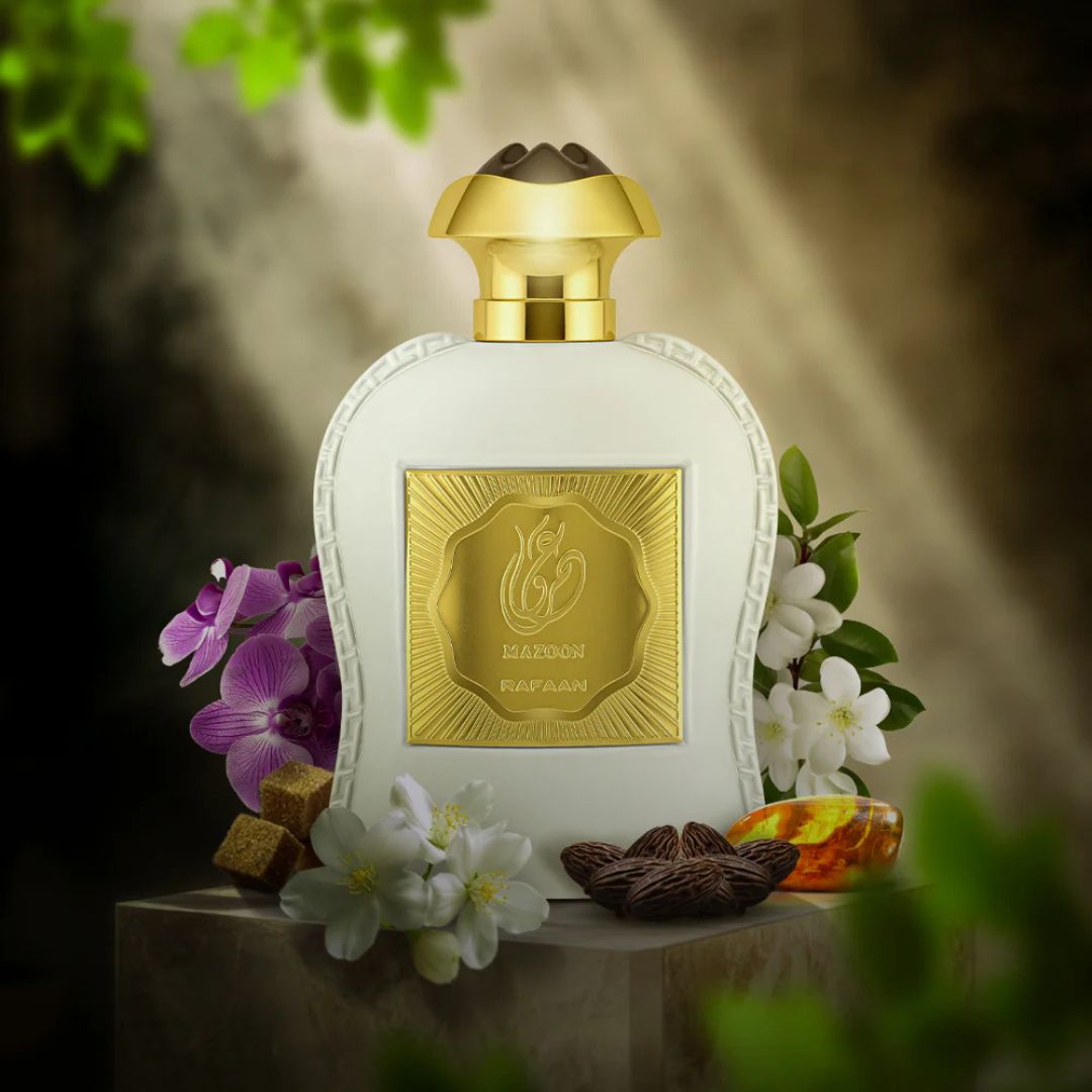 Mazoon Eau de Parfum 100ml by Rafaan – Unisex Amber Floral Gourmand Perfume