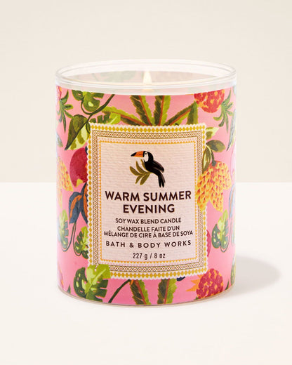 Bath & Body Works Warm Summer Evening Candle - Fragrance Secrets