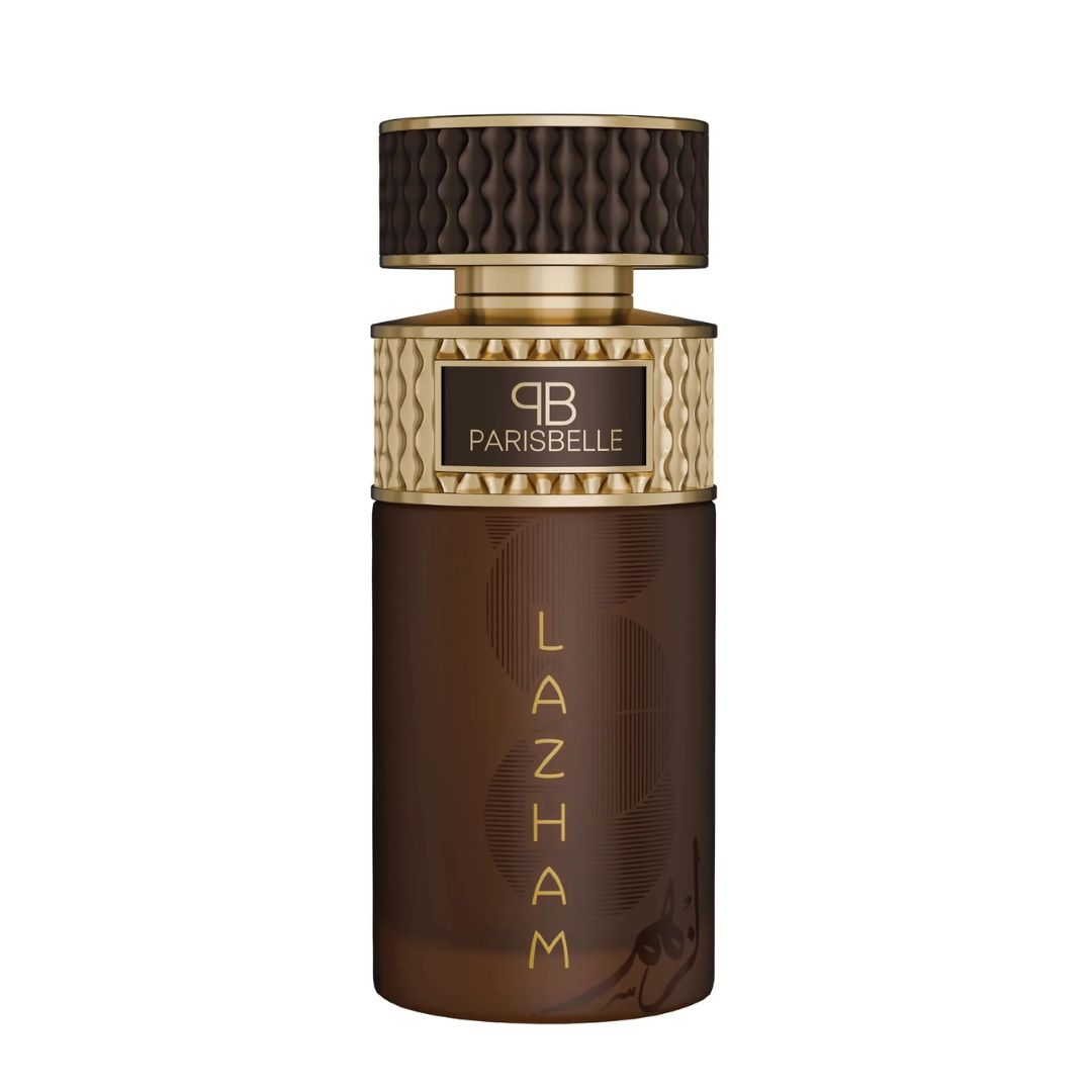 Lazham Extrait De Parfum 100ml fruity leather oud perfume by Parisbelle bottle