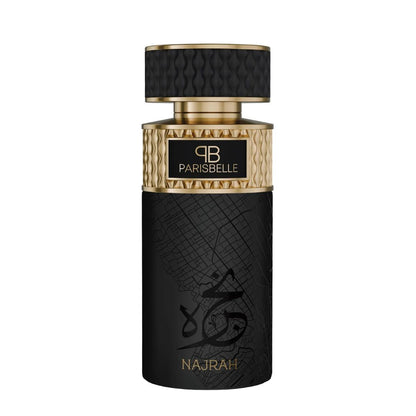 Najrah Extrait De Parfum 100ml floral spicy woody perfume by Parisbelle perfumes bottle